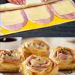 Ham and Cheese Puff Pastry Pinwheels