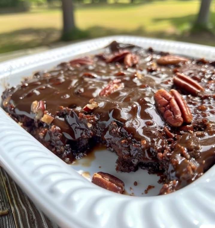 Chocolate Pecan Pie Cobbler