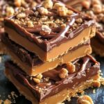 Caramel chocolate layered bars