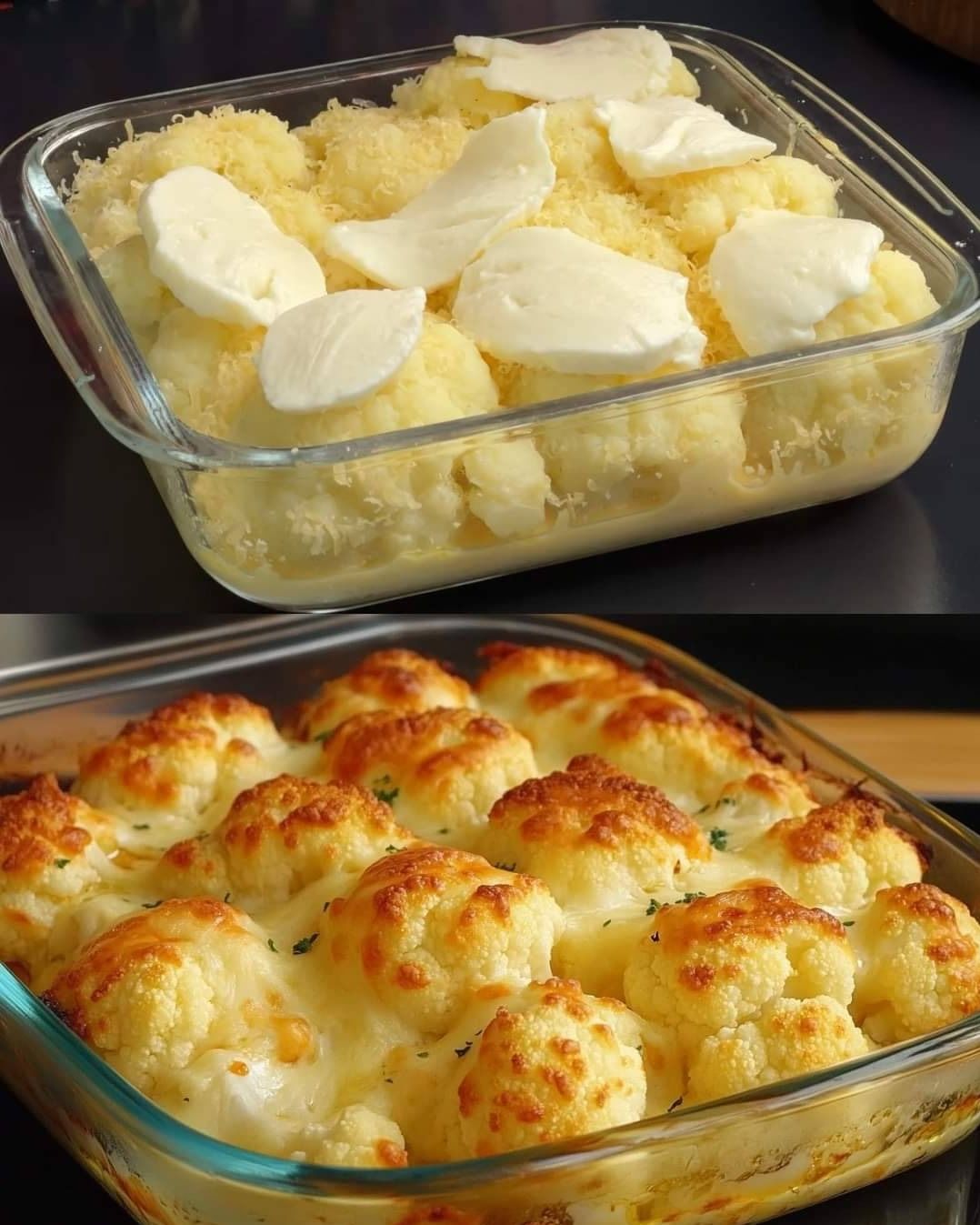 Baked Cauliflower Cheese