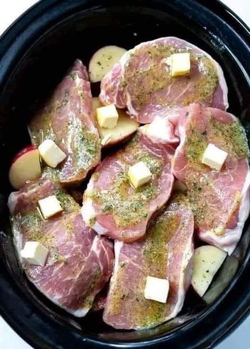 Crockpot Ranch Pork Chops and Potatoes