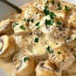 Creamy Garlic Parmesan Mushrooms