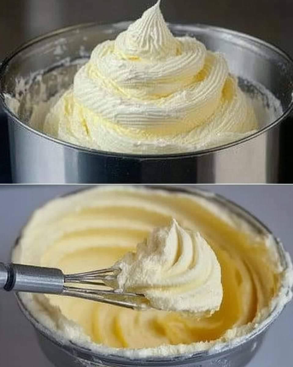 Fluffy whipped buttercream frosting