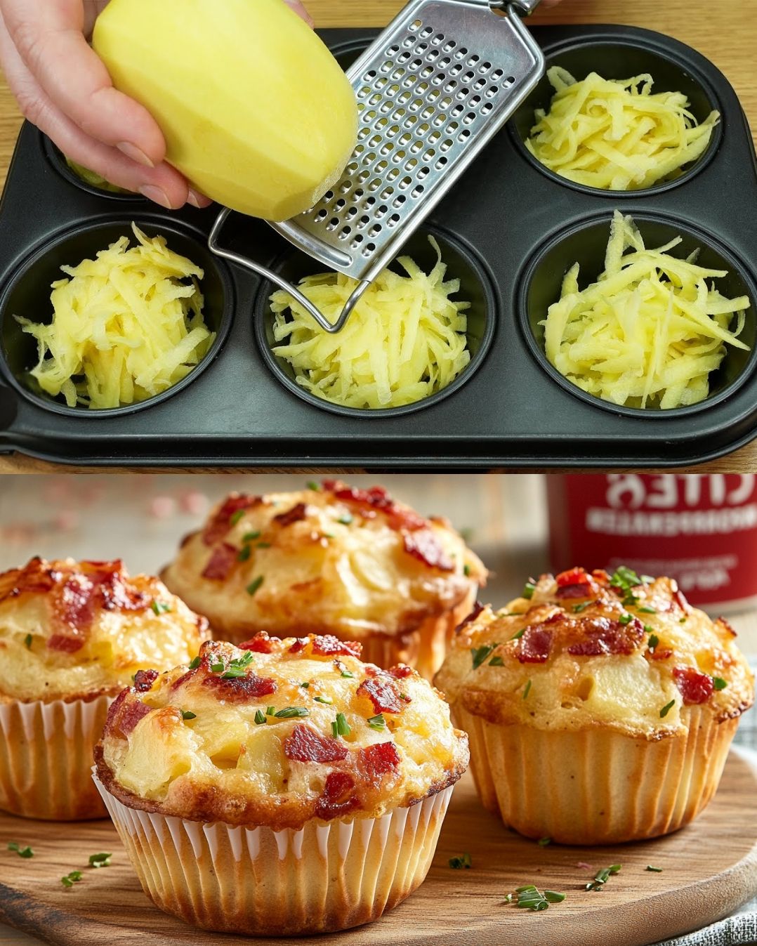 Potato Bacon and Cheese Muffins