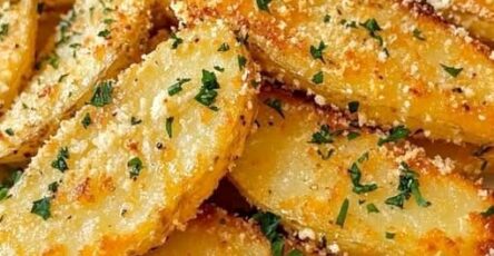 Baked Garlic Parmesan Potato Wedges