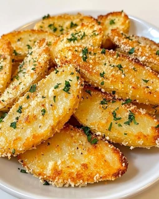 Baked Garlic Parmesan Potato Wedges