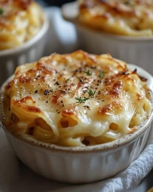 French Onion Pasta Bake