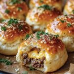 Garlic Parmesan Cheeseburger Bombs