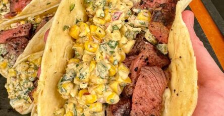 Steak Tacos with Corn Salsa