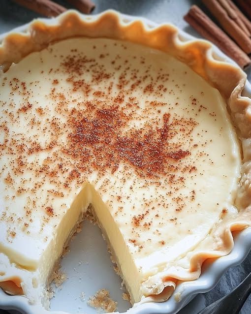 Cinnamon-Vanilla Custard Pie