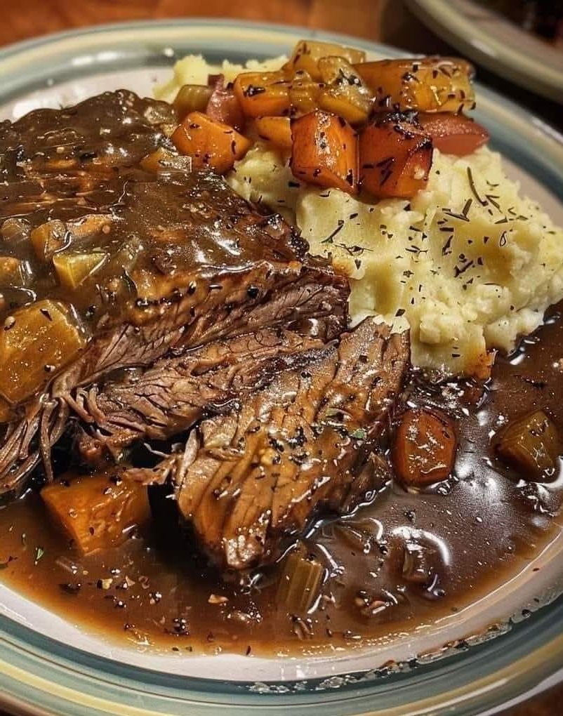 Braised beef