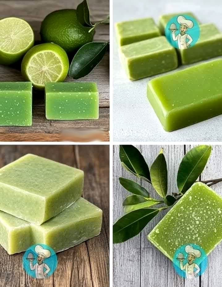 Homemade lemon soap