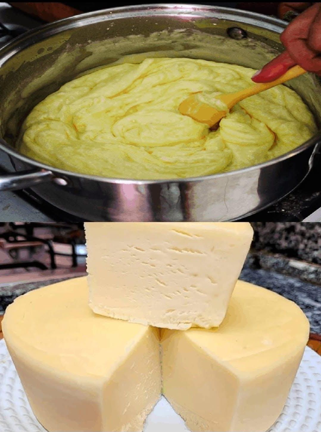 Homemade Cheese with Milk and Vinegar