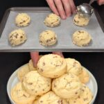 Soft-baked chocolate chip cookies