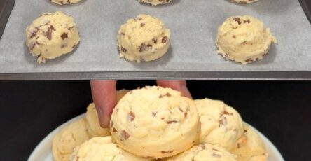 Soft-baked chocolate chip cookies