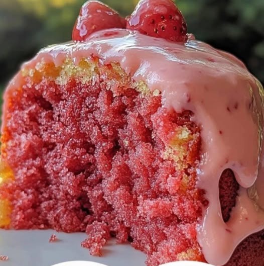 Strawberry Honeybun Cake