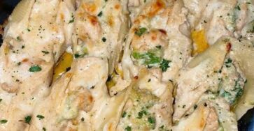 Chicken and Broccoli Alfredo Stuffed Shells Recipe