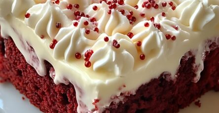 Christmas Red Velvet Poke Cake