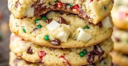 Winter Wonderland Chocolate Chip Christmas Cookies