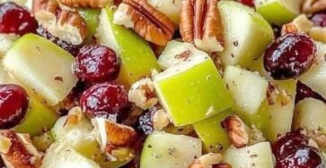 apple salad combines crisp Honeycrisp apples