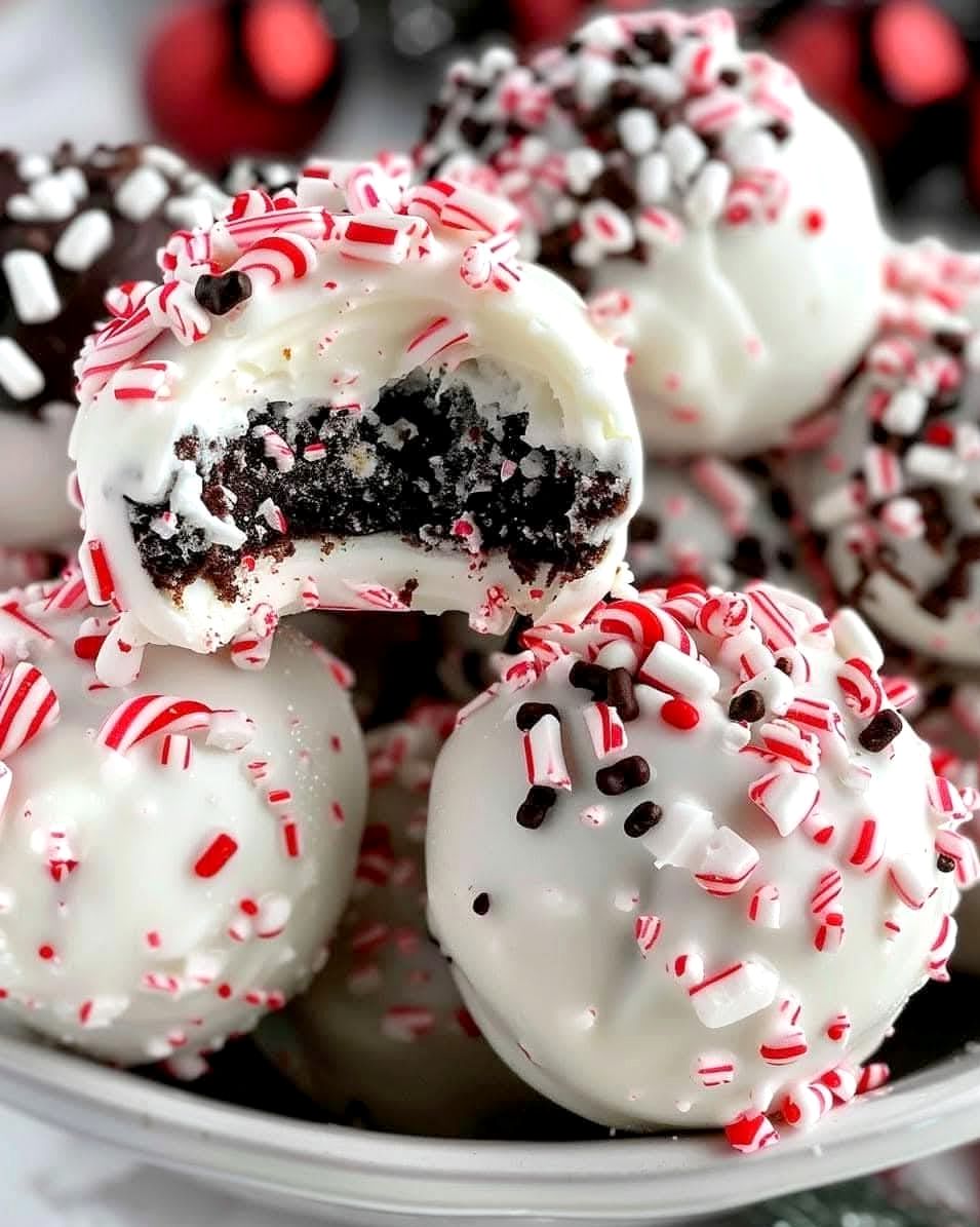 Peppermint Chocolate Truffles