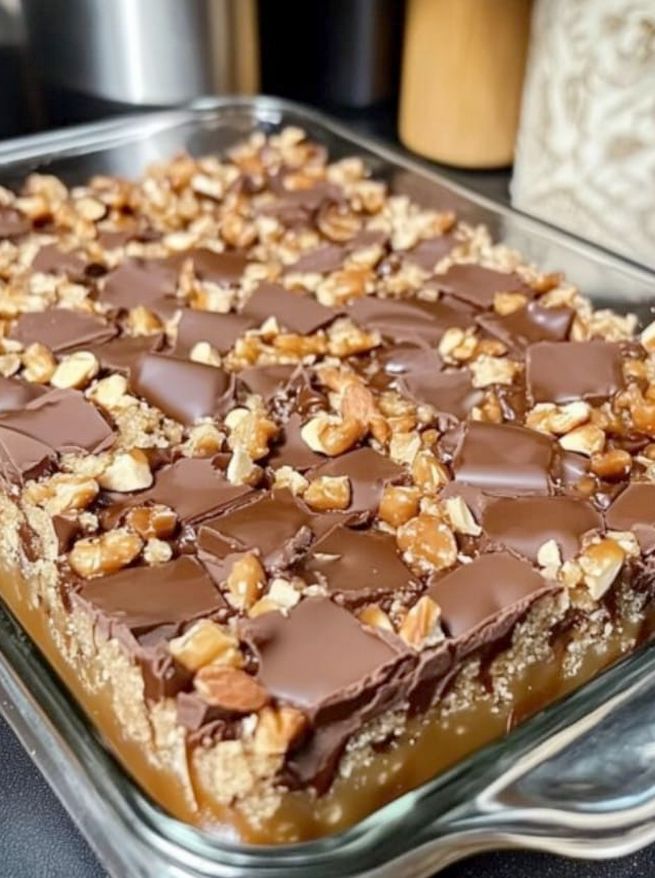 Caramel chocolate bars