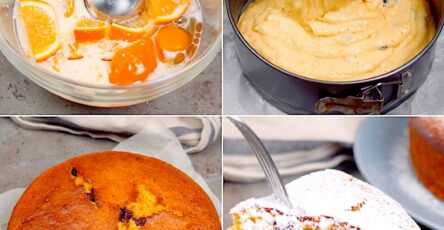 Orange Cake with Chocolate Chips