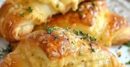 Cheesy Chicken Croissants