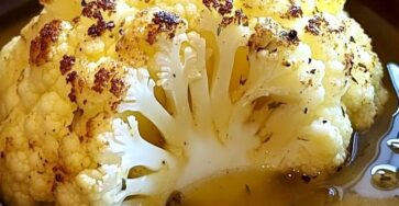 Whole roasted cauliflower