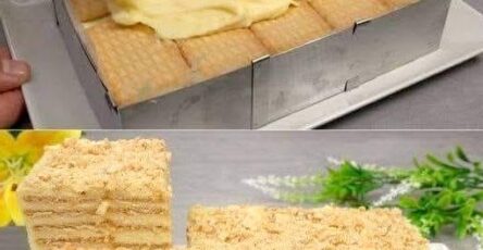 Layered Wafer Cake with Custard Cream