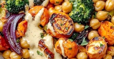 Roasted Chickpea and Vegetable Bowl