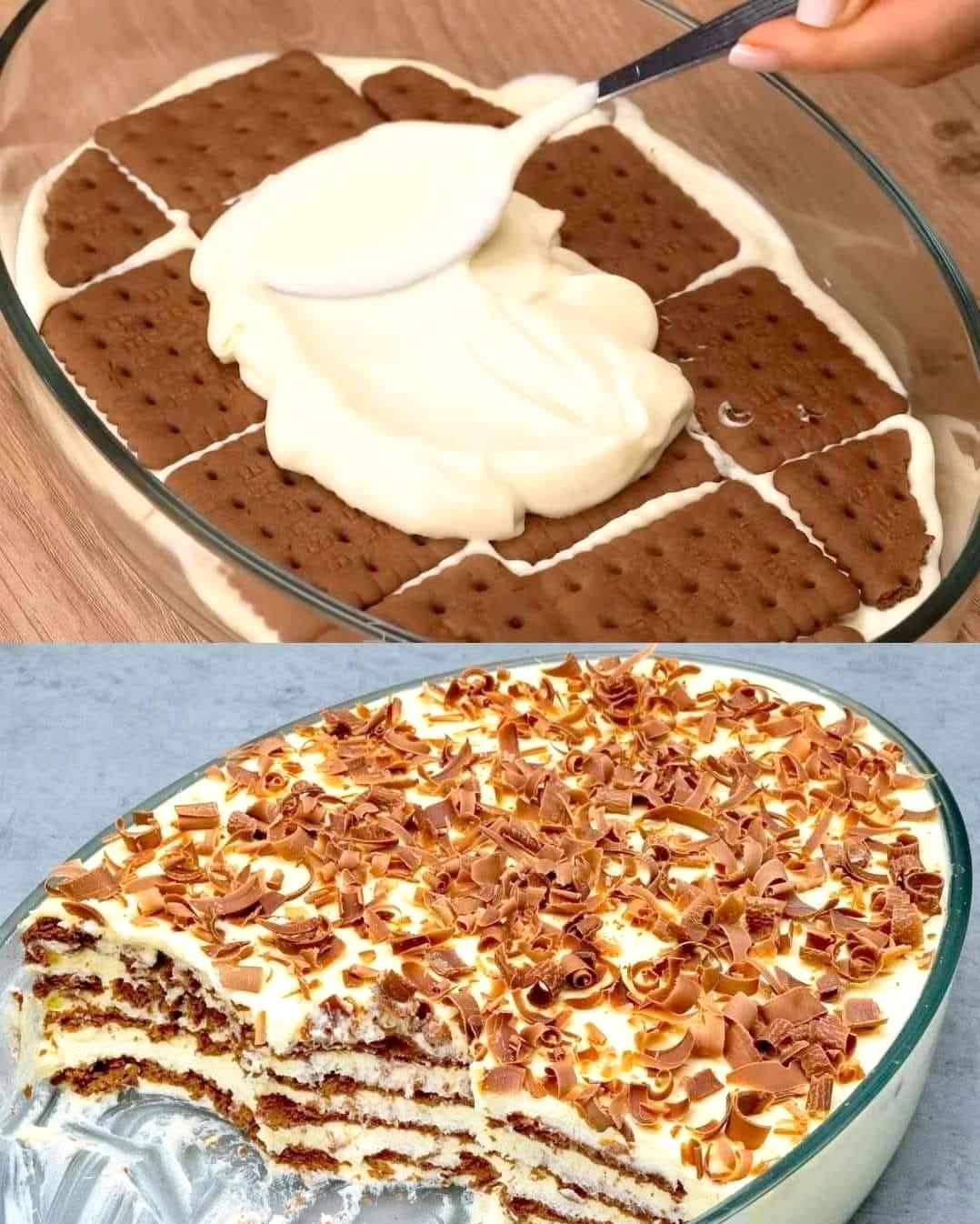 No-Bake Chocolate Biscuit Layered Dessert