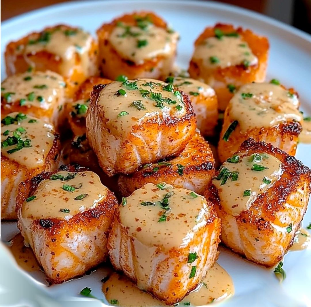 Crispy Bang Bang Salmon Bites