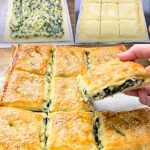 Spinach and cheese puff pastry