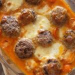 Baked Meatballs with Mozzarella