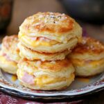 Ham and Cheese Butter Swim Biscuits