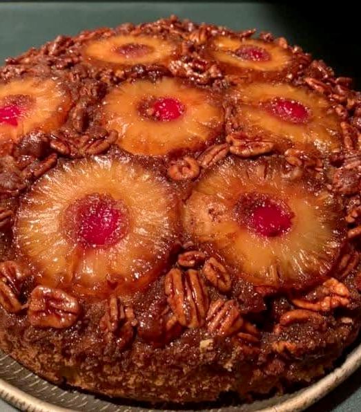 Pineapple Pecan Upside-Down Cake