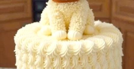 delightful dog-themed cake