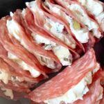 Salami, Cream Cheese, and Pickle Roll-Ups