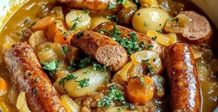 Sausage Stew with Potatoes and Carrots