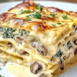 Creamy Spinach and Mushroom Lasagna