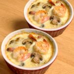 Baked shrimp custard