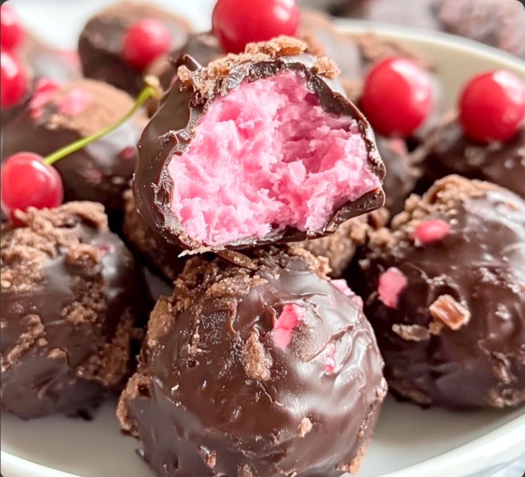 Cherry Mash Truffles