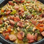 Slow Cooker Black-Eyed Peas and Greens