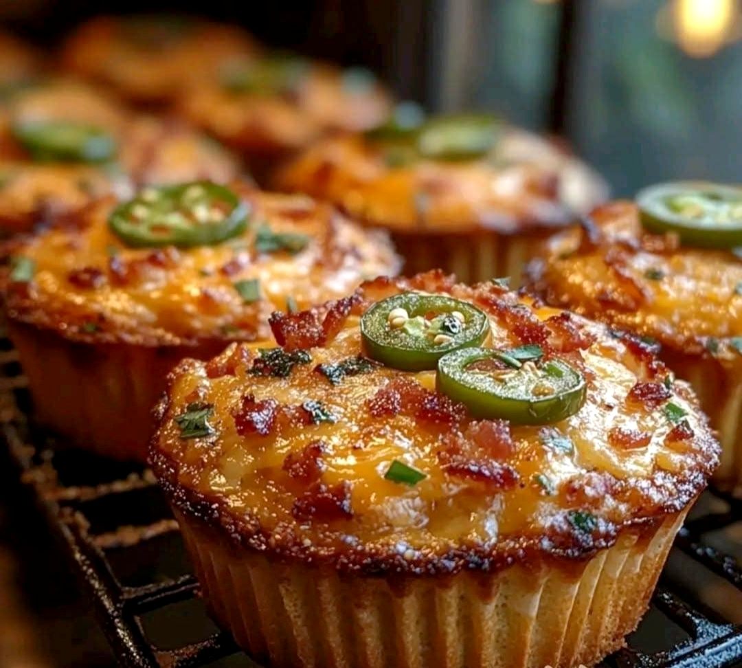 Smoked Jalapeño Bacon Cornbread Muffins