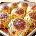 Cheesy Pepperoni Pizza Bombs