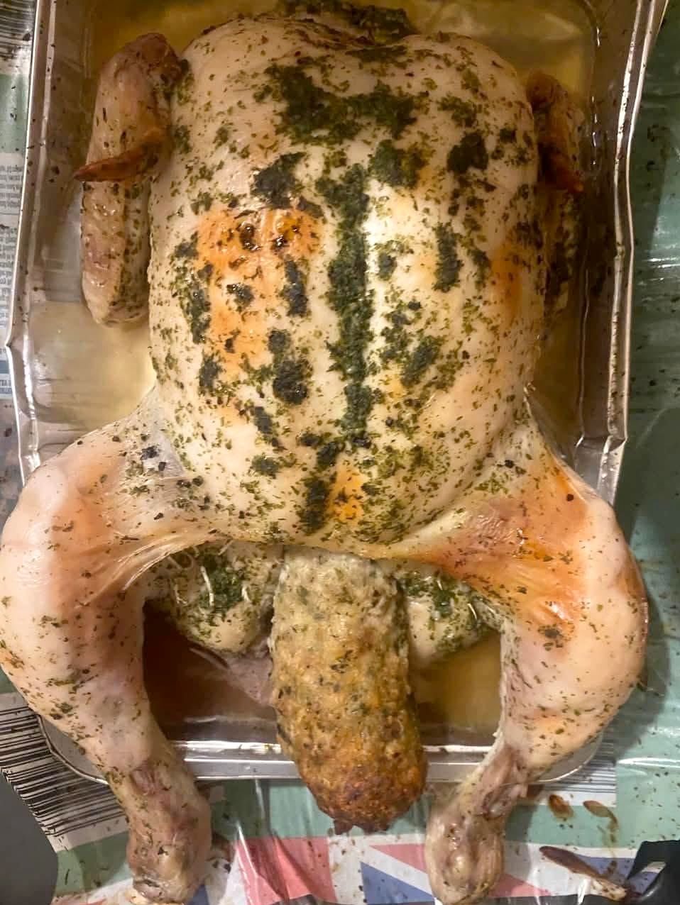 Herb Butter Roast Chicken Recipe