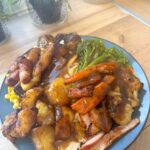 Roast Chicken Dinner with Vegetables and Gravy