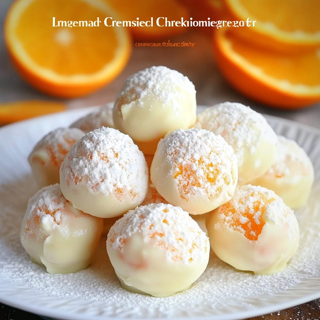 Orange Creamsicle Truffles