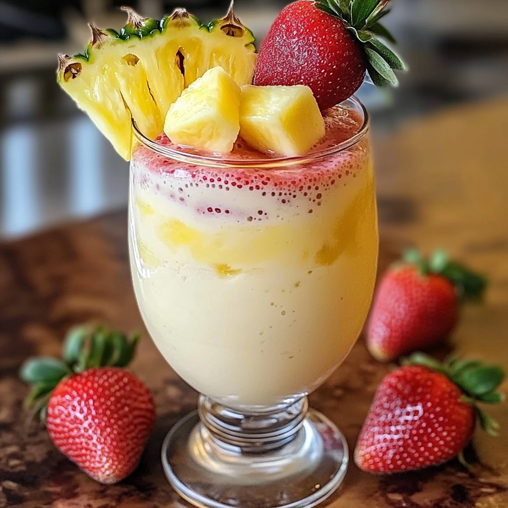 Strawberry Piña Colada Smoothie